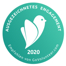 GoVolunteer Siegel Ausgezeichnetes Engagement 2020