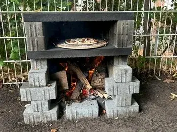 gemauerter Pizzaofen